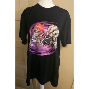Nairu Legend of Zelda Ganondorf Graphic Print Black T-Shirt Mens Medium